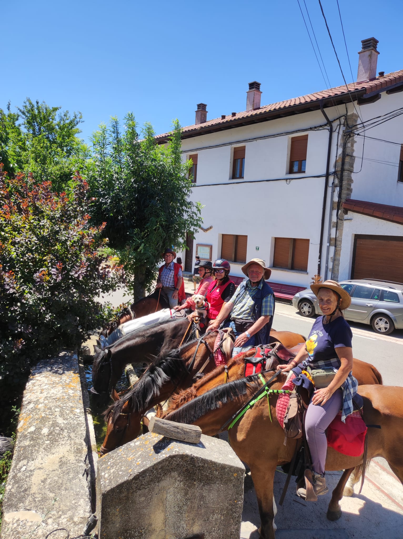 La Asociacion de marchas a caballo de cataluña visita Navarra